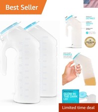 Compact 32 Oz Urine Bottle with Easy-Grip Handle - Ideal for Camps & Hospitals