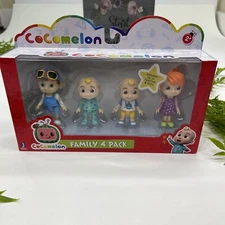 COCOMELON Friends & Family 4-Figure Pack 3" Character Toys