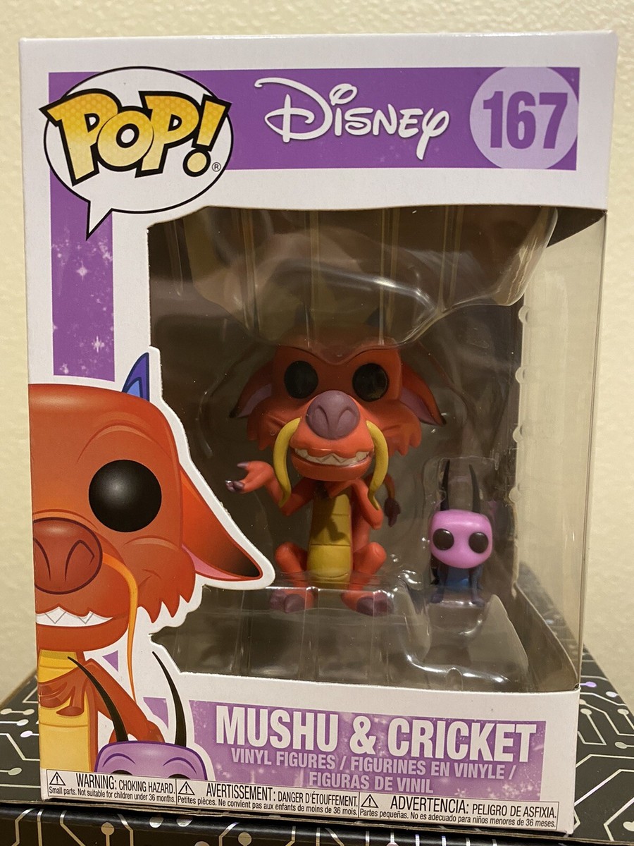Funko POP! Disney: Mulan MUSHU CRICKET Figure #167