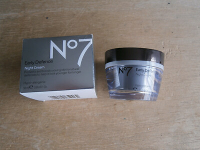 No 7 EARLY DEFENSE NACHTCREME HYPOALLERGEN 50ml - NEU