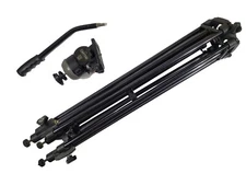 Cartoni ITE H17 fluid head and ITE T-17 heavy duty video tripod legs, VG