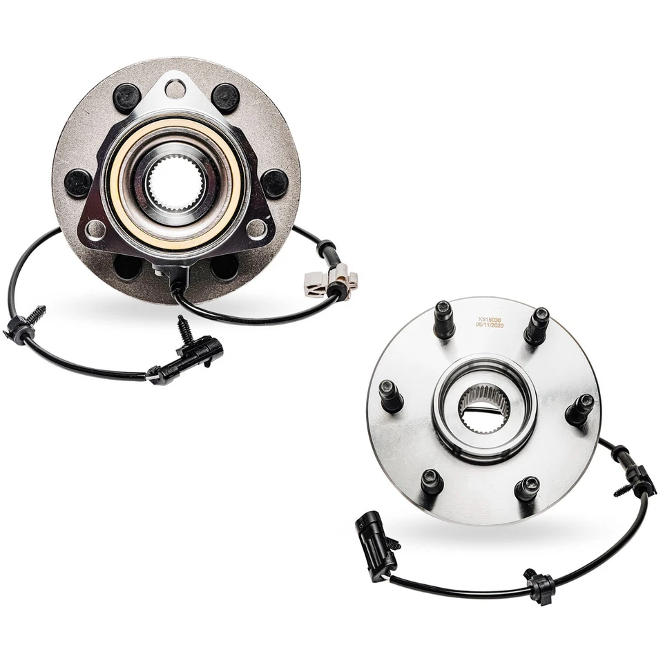 6 Lug 4WD Front Wheel Hub Bearings + Bolts for Chevy Silverado 1500 GMC Yukon — 第 3/4 张图片