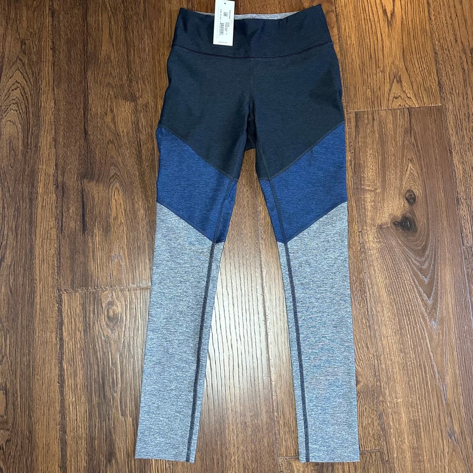 Outdoor Voices NWT 7/8 Springs Blue Gray Athletic Leggings Women's Size