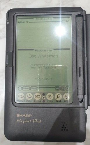  SHARP EXPERT PAD APPLE NEWTON CLONE getestet FUNKTIONSFÄHIG SELTENER ARTIKEL PI-7000  - Bild 1 von 18