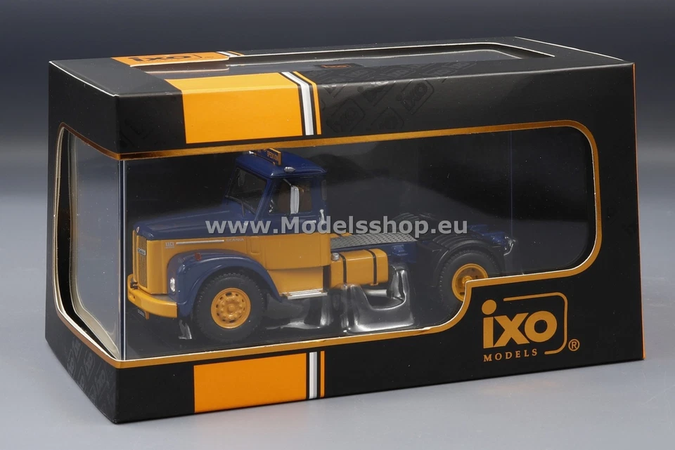 IXO TR122 Scania 110 Super, tractor truck, 1953 "ASG" /blue - yellow/ - Image 4 of 4
