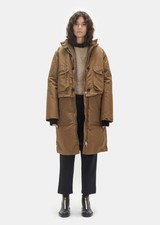 $2742 Marni New 2in1 Detachable Hooded Nylon Parka + Down Filled Puffer Coat 42