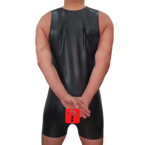 Brand New Latex Rubber Catsuit Body Suit Vest With Open Crotch (one size) - Picture 6 of 7