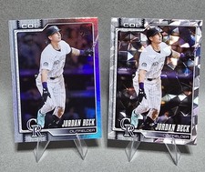 2026 Topps Jordan Beck Rookie Lot 2x RAINBOW Foil + DIAMANTE Foil Parallel RC