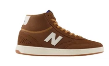 NEW BALANCE SIZE 9.5 TO 13 NUMERIC 440 BROWN WHITE HIGH SKATE SHOE NM440HPP NEW