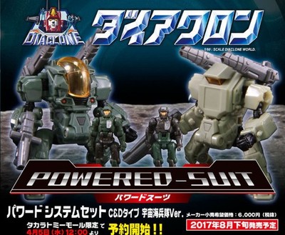 Takaratomy Diaclone Reboot: DA-10 Powered Suit Type C & D Set Space Marine Versi