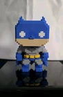 Funko Pop! DC Universe: 8-Bit Batman #01 Blue Grey 2017 Con Exclusive Loose