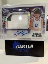 Cameron Boozer Debut Laundry Tag Patch Auto 1/1
