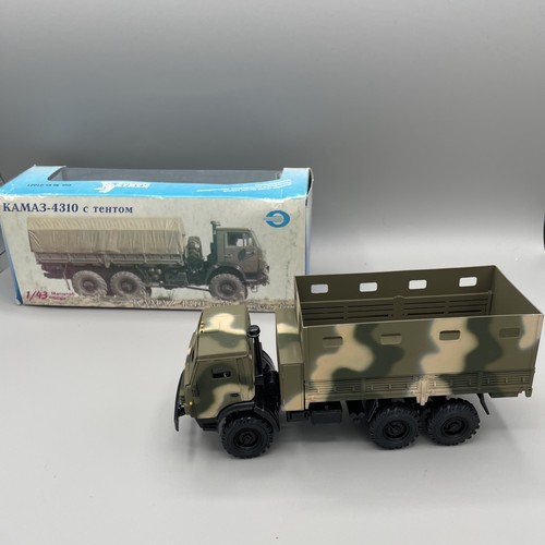 Camion militare corazzato vintage KamAZ-4310 1:43 pressofuso URSS CCCP esercito sovietico - Foto 2 di 21