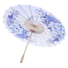 Oil Paper Umbrella Women Handmade Rainproof Handmade Umbrella Windproof Flowe...