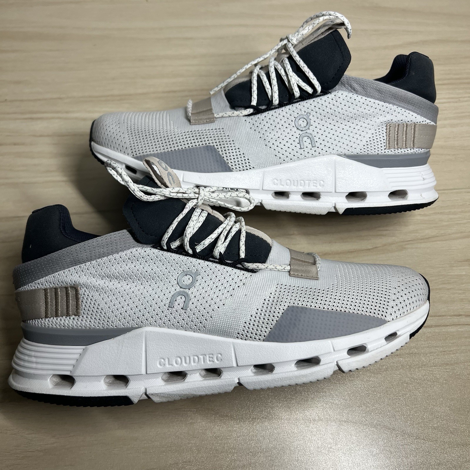 On Cloudnova White Sand Beige Cloudtec Athletic S… - image 1