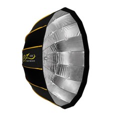 Glow EZ Lock 34" Collapsible Silver Beauty Dish Softbox w/Bowens Mount Speedring