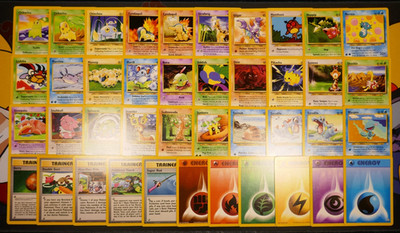 LP/MP (Unlimited) COMPLETE Pokemon NEO GENESIS Set 41-Card COMMON Non-Holo 111