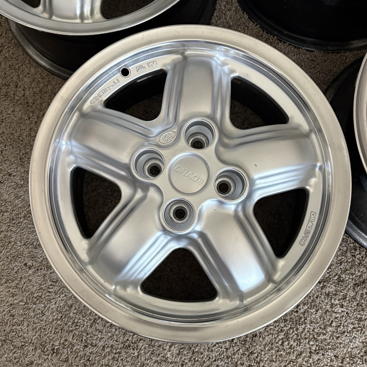 Fortran Drag Progressive Wheels 4x100 15x6.5 45 offset Mugen MR5