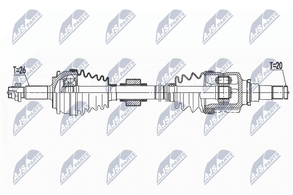 N.T.Y. NPW-TY-151.NTY Drive Shaft for TOYOTA - Image 7
