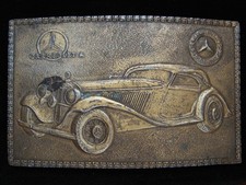 OC01149 VINTAGE 1970s **MERCEDES BENZ CABRIOLET A** ANTIQUE CAR BELT BUCKLE