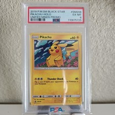 Pikachu SM206 2019 Sm Holo Black Star Unified Minds Promo PSA 6
