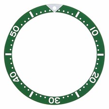 BEZEL INSERT FOR SEIKO 6105 7002 6309 7S26 SKX007K2 ,7548,7549 GREEN