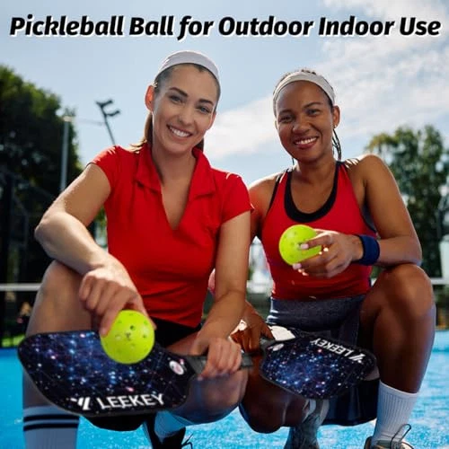 Pickleball Balls- 40 Hole Outdoor Pickleballs,4/12 Pack Pickleballs Set with
