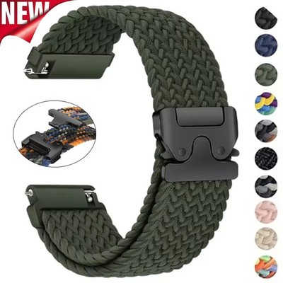 Braided Nylon Armband Für Samsung Galaxy Watch 7 FE 6 5 4 3 Active 2 40 44mm S3