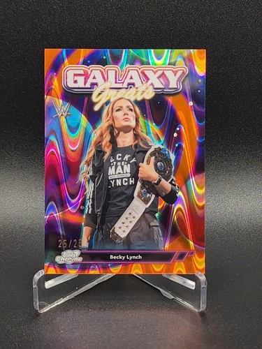 2026 Topps Chrome Cosmic WWE Becky Lynch #GG-22 Galaxy Greats Orange /25