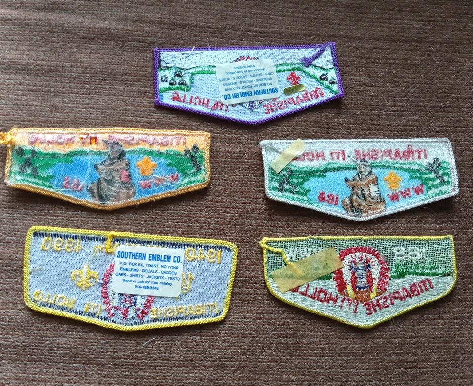 Boy Scout OA Lodge 188 ITIBAPISHE ITI HOLLO Flap Patch Badge Lot of 5 - Image 3 of 3