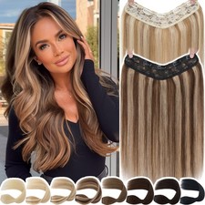 Thick Clip In 100 Human Remy Hair Extensions One Piece Highlight Full Head 1PCS