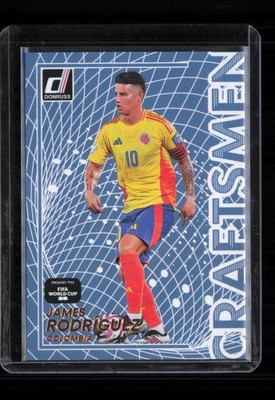 2025-26 Donruss Road to FIFA World Cup James Rodriguez Craftsmen #4 Colombia