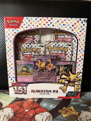 Pokemon TCG Scarlet and Violet 151 Alakazam ex Collection Box (Factory Sealed)
