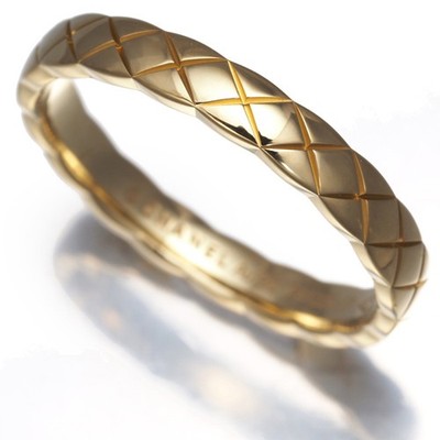 Auth CHANEL Ring Coco Crush Mini EU57 18K 750 Yellow Gold