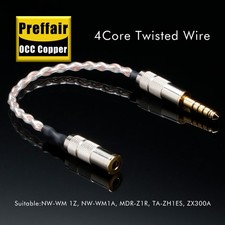 Headphone Cable 4.4 mm Balanced Male To 3.5 mm Balanced Female Gold Plated Plug