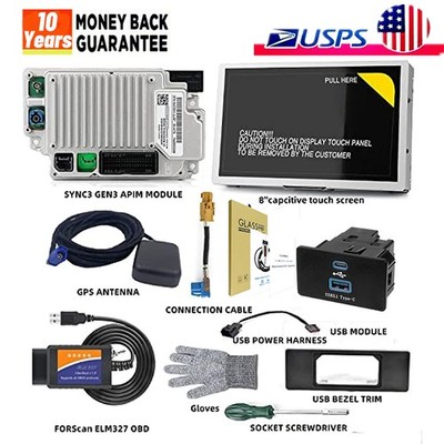 SYNC 2 to SYNC 3 3.4 Upgrade Carplay KIT Fit For Ford Sync3 APIM US GPS OEM New