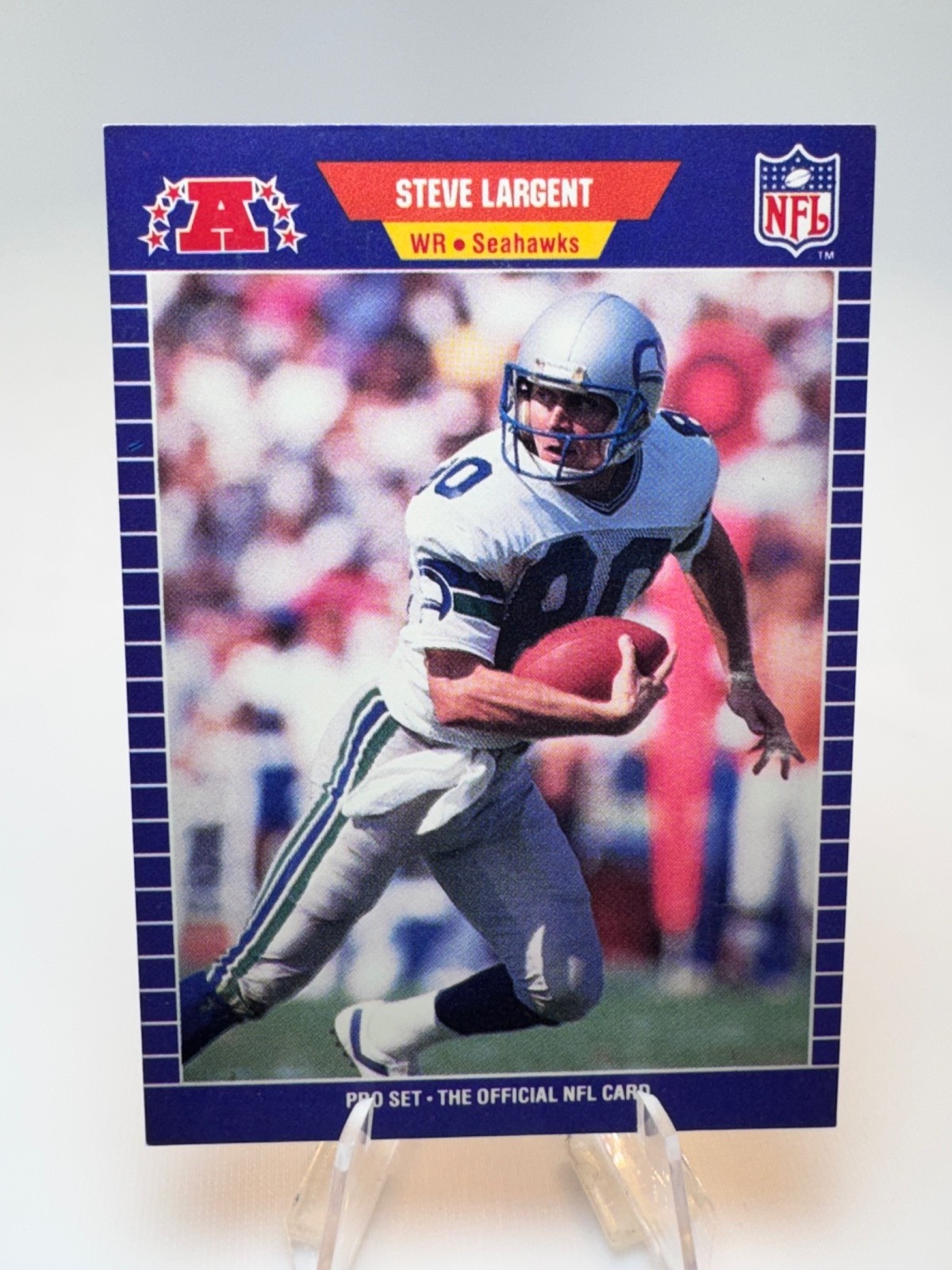 Steve Largent #396 Football Cards 1989 Pro Set trading card — raw and PSA graded price guide