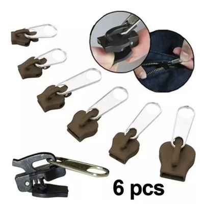 #ad Fix Zipper Zip Slider Repair Instant Kit Removable Rescue Replacement Pack of 6P $3.90