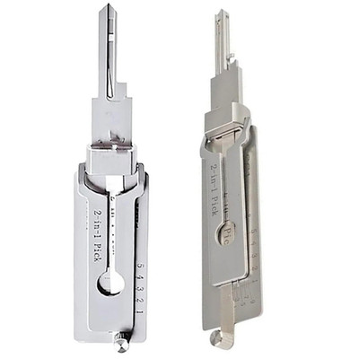 2-in-1 Stainless Steel Key Decoder SS001 PRO Lock Decoder Repair Tools-(1pc)*