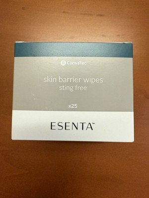ConvaTec 423392 Esenta Skin Barrier Wipes, Sting-Free, 25-Pack