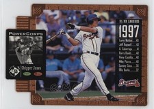 1998 Upper Deck UD3 PowerCorps Die-Cut 481/1000 Chipper Jones #148 HOF 0ba6