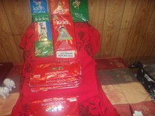 12 PACKAGES CHRISTMAS TREE TINSEL FIREPROOF ICICLES RETRO