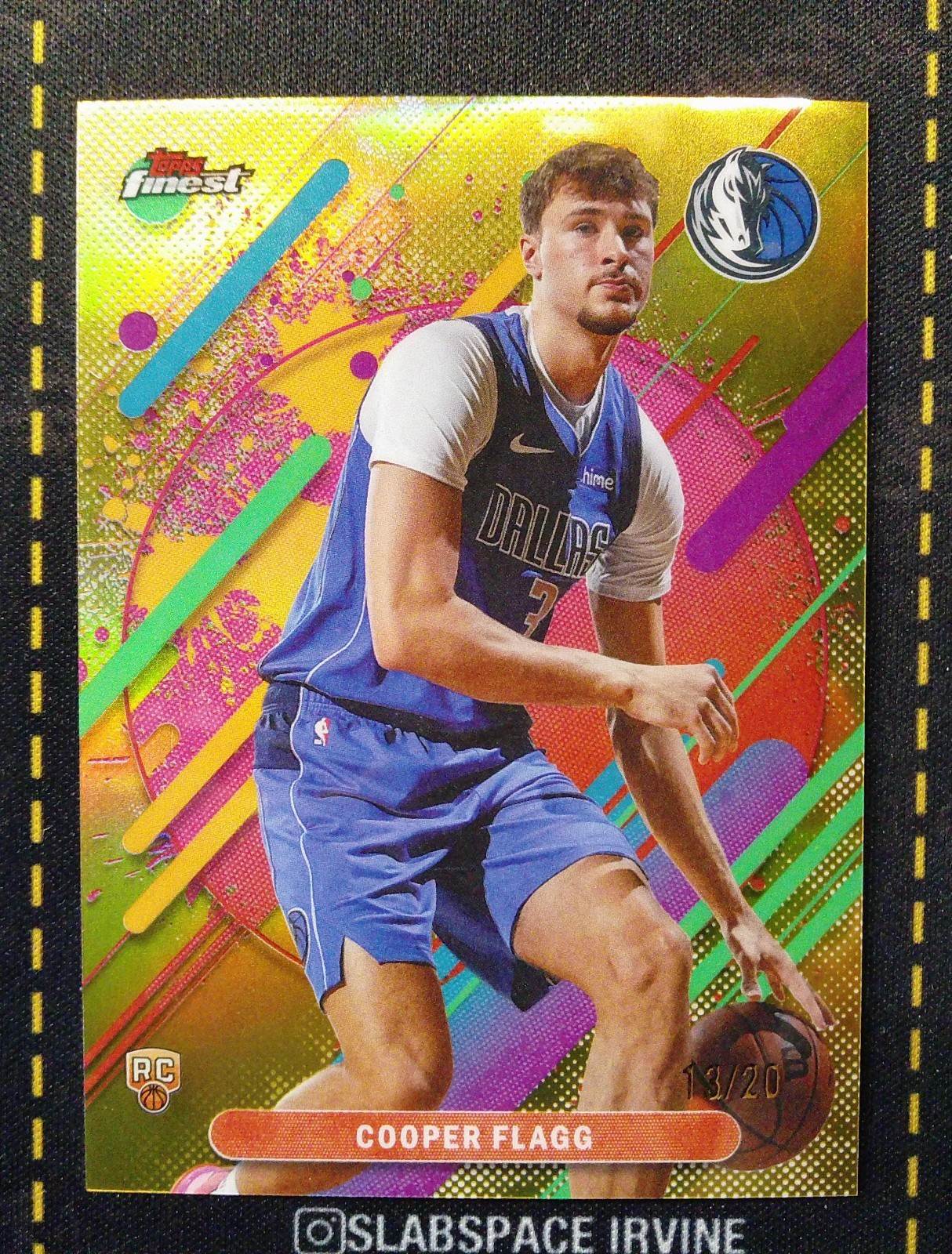 2025-26 Topps Finest #201 Cooper Flagg RARE /20 GOLD RC SSP (YB)