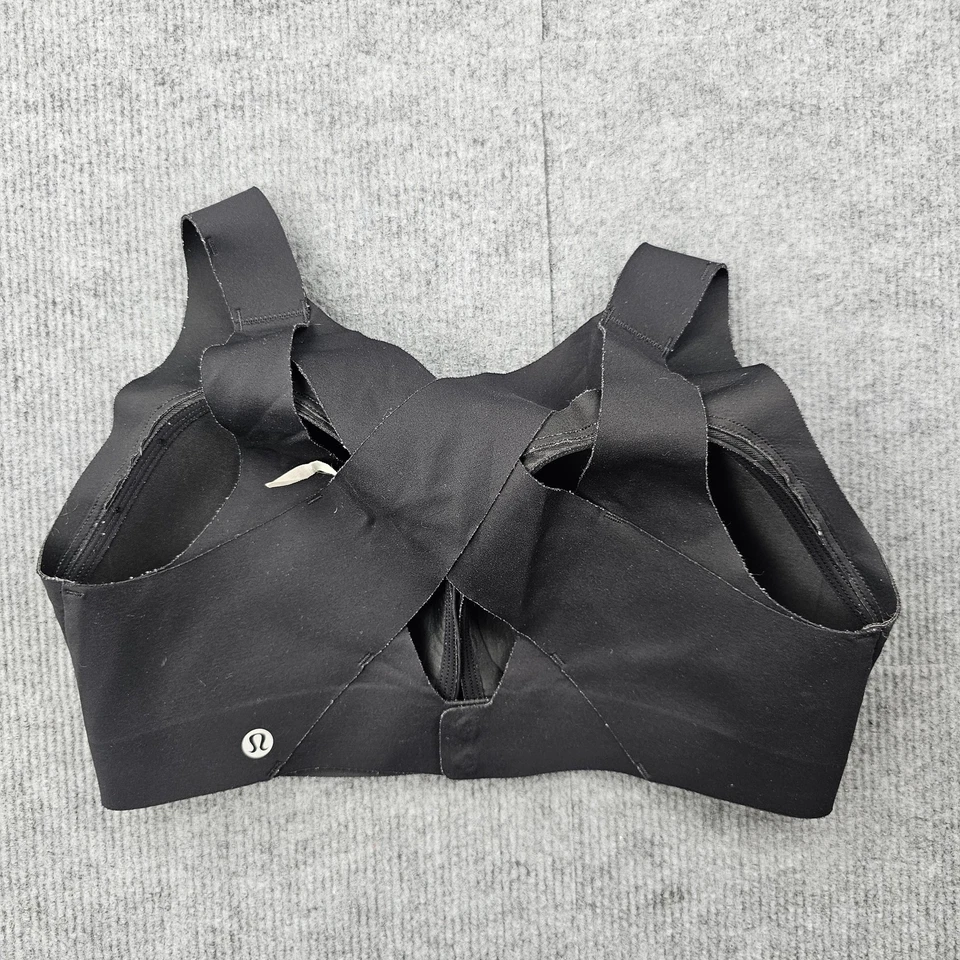 Lululemon Enlite Sports Bra Womens 34DD Black High SupportMolded Cups Black Gym - Image 2 of 4