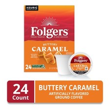 Buttery Caramel Artificially Flavored Coffee, Keurig K Cup Pods, 24 Count Box