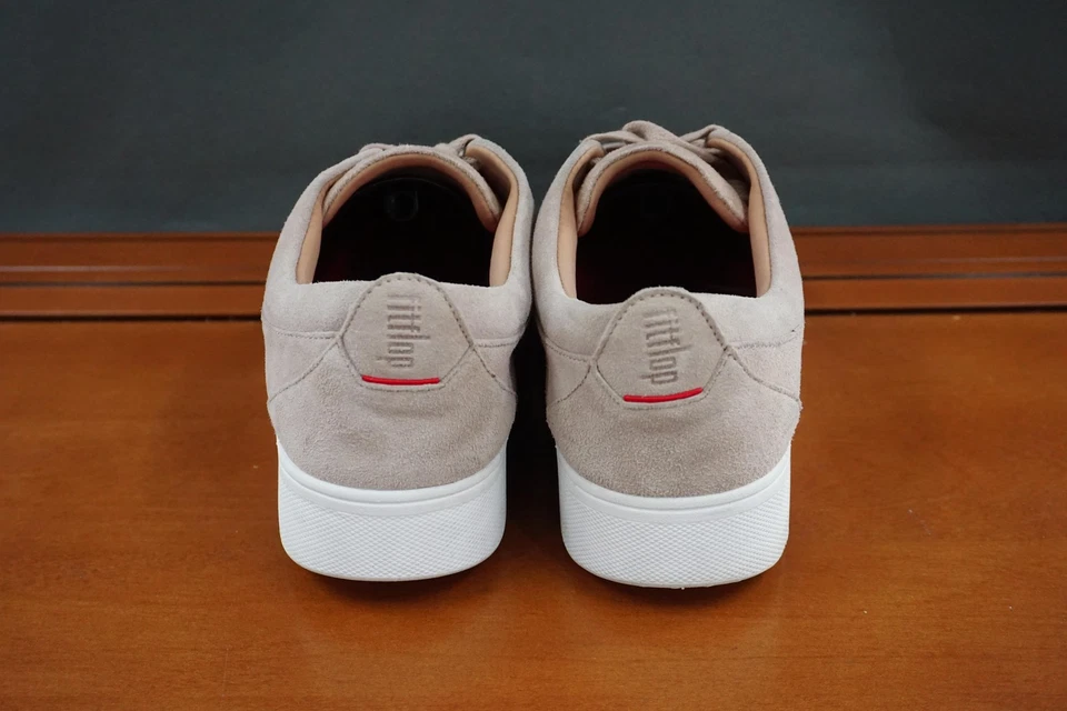 Zapatos FitFlop Mujer Talla 7.5 Beige Gamuza Parte Superior Baja Zapatillas Confort DR3-137 Foto 4 de 4