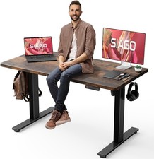 Electric Standing Desk Adjustable - 48 x 24 Inch Sit Stand up Desk