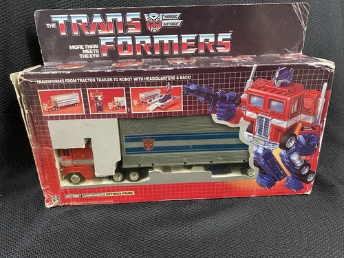 Optimus Prime W/BOX  1985 Vintage Hasbro G1 Transformers Figure