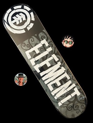 RARE Element Mini Skateboard Deck Team Twigs 7.25  X 29  Vintage Bam BRAND NEW