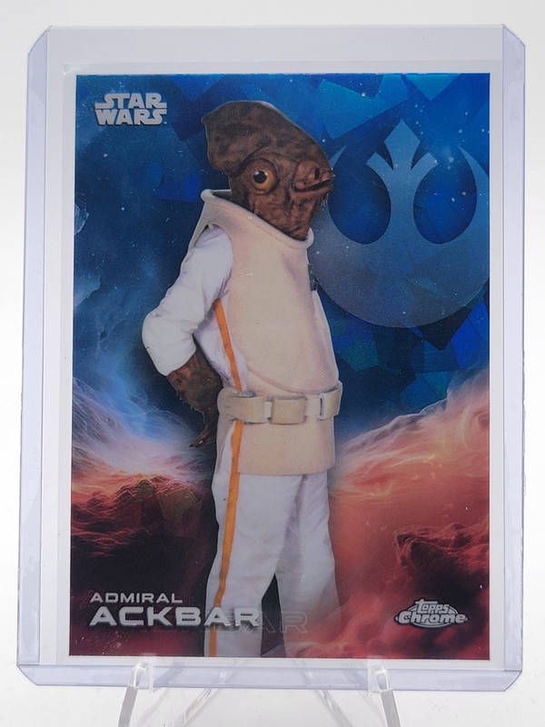 ADMIRAL ACKBAR 2025 TOPPS CHROME SAPPHIRE STAR WARS #1 Q2091